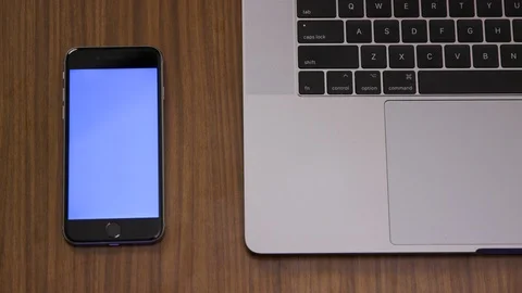 Top down shot off an office work desk environment Stock Footage 119983969