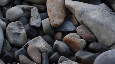 Top down shot of rocks on the east coast of Austrlaia Stock Footage 255633440
