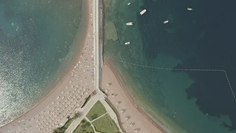 Top down shot of walkway leading up to S... | Stock Video | Pond5