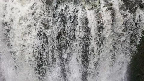 Top down slow motion shot of a waterfall Stock Footage 237918569
