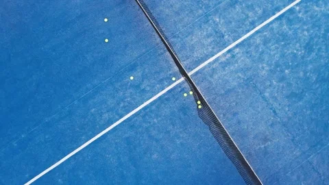 Top Down Static View of a Padel Court The Concept of a Video Background Stock-Footage 317403892