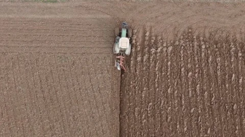 Top down tracteur Video stock 328707450