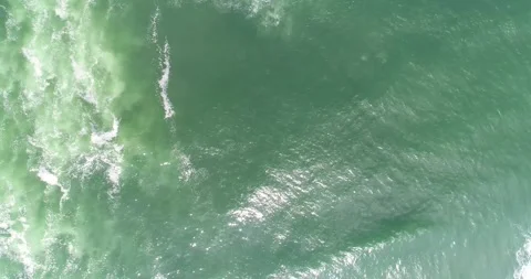 A Top Down Video of the Sea Surface with Sun Reflection. Concept The shimme.. Stock-Footage 313996394