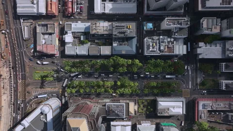 Top Down View Of The Areas Of Port Louis In Mauritius Stock Footage 245518919