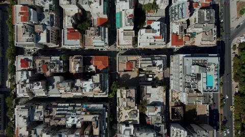 Top down View of Athens Greece Cinematic 库存影片 311511313