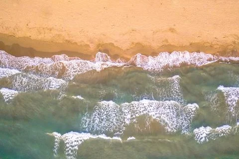 Top down view of beach Foto stock