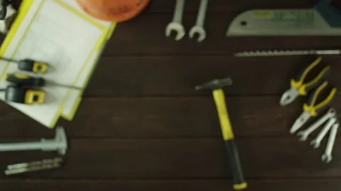 Top down view. Calling before breaking a cellphone Stock Footage 80073877