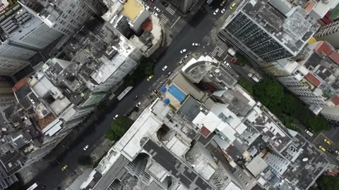 Top down view of cityscape Stock-Footage 278938521