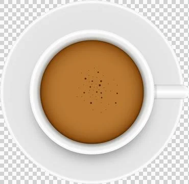 Top-down view of coffee cup, inviting warmth, simple joys, and caffeine boo.. Stock Illustration