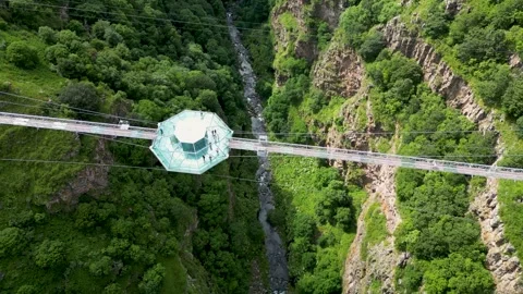 Top Down View of Dashbashi Diamond Bridge Stock Footage 339673545