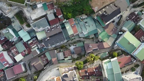 Top Down View of Houses Stock Footage 255039715