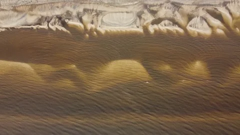 Top down view landscape coastal abstract Stock Footage 183539387