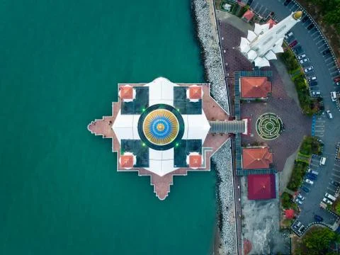 Top down view of a mosque Stock-Fotos