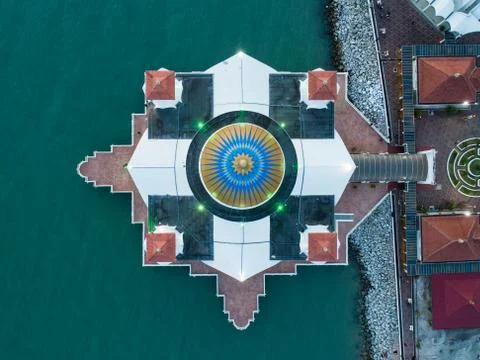 Top down view of a mosque Stock-Fotos