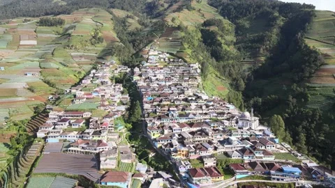 Top Down View on Mountain Stock Footage 146568066