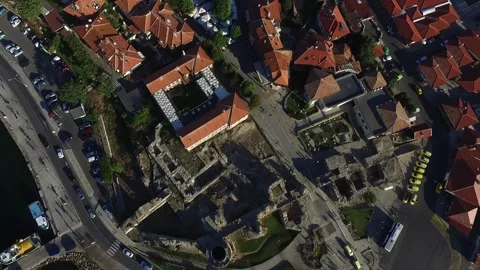 Top down view of Nessebar Stock-Footage 143939174