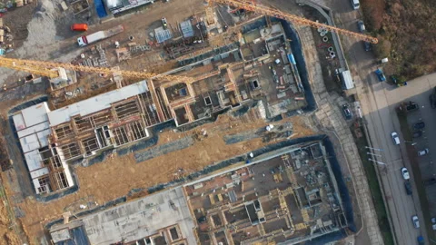 Top-Down View of a New Residential Housing Development 库存影片 315949489