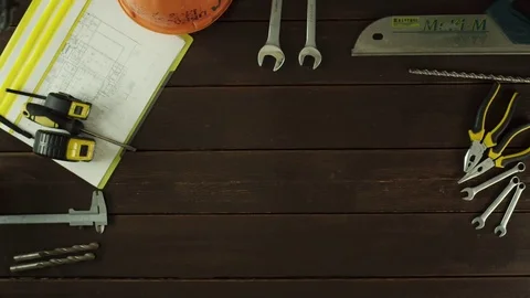 Top down view. Note on a present Video stock 80062260