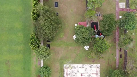Top Down View of a Park, 1080p 動画素材 135601492