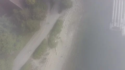 Top down view of people walking in the d... | Stock Video | Pond5