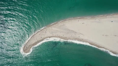 Top down view of Possidi Beach. Stock Footage 162486538