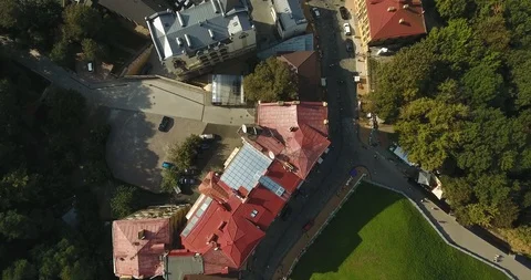 Top Down View Of The Saint Andrew's Church Stock Footage 95345430
