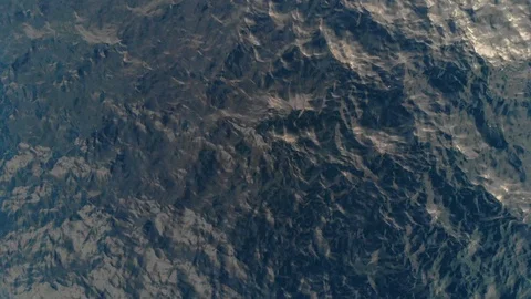 Top-down view of the sea waves. Sea ripples. Aerial view. The background of the Stock Footage 97621566
