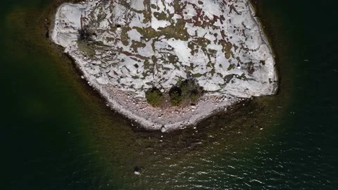 Top down view of skerries in the archipelago of south-west Finland Stock Footage 239867051