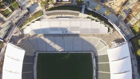 Top down view of StubHub Center (Home of LA Chargers) Video stock 82142776
