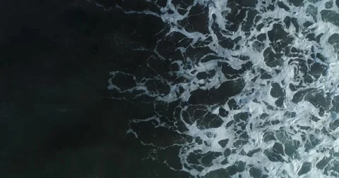 Top down view of swirling ocean foam. The Concept of Movement. 스톡 동영상 326010286