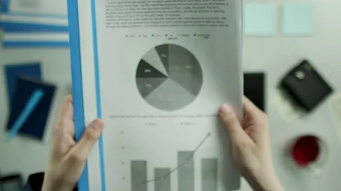 Top down view. A tired worker doing some funny things Stock Footage 79993434