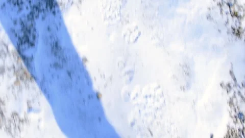 Top down view at walking man in the snow shaky camera first person view per.. Stock Footage 262001952