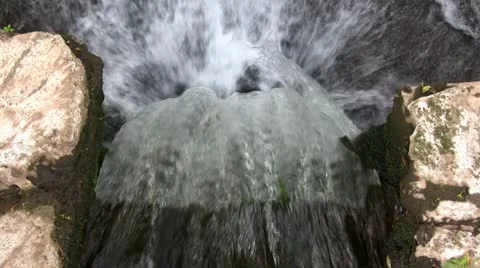 Top down view of waterfall 库存影片 11134744
