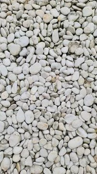 Top Down View of White Pebbles Stock Photos