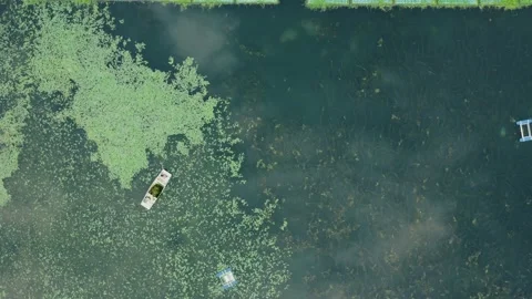 Top Down View of Yanghu Lake Stock Footage 168786265