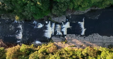 Top down waterfall Stock Footage 220209483