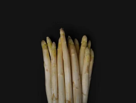 Top Down white Asparagus Stock Photos