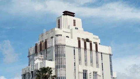 Top of Downtown Building Stock Footage 128021229
