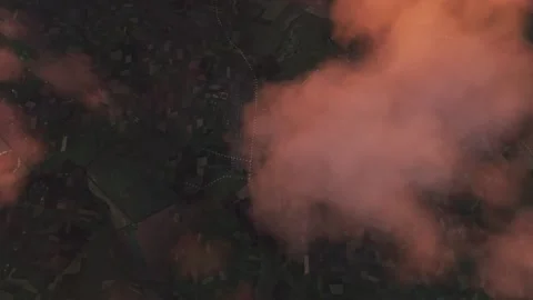 Top drone sunset aerial view of Transnistria in Dniester. Moldova 库存影片 269630216