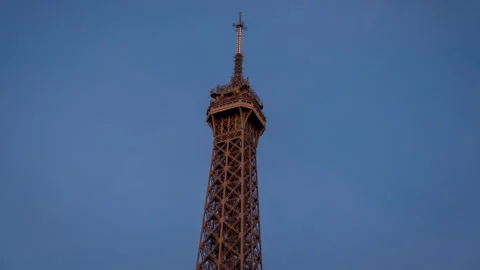 Top of the Eiffel Tower Stock Footage 236974053