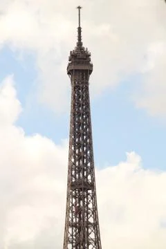 The top of the Eiffel Tower in Paris. Foto stock