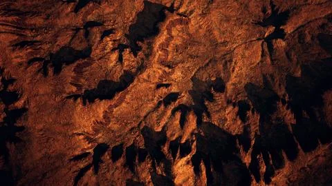 Top erial view of the red rock canyon 스톡 일러스트