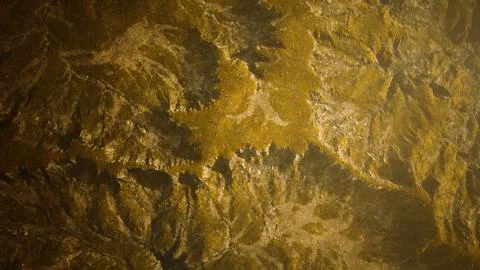 Top erial view of the red rock canyon Stock Illustration