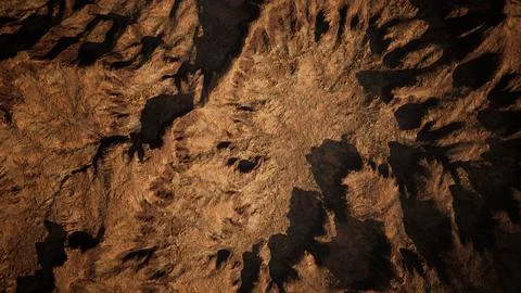 Top erial view of the red rock canyon 스톡 일러스트