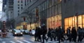 Top Famous Brands Stores Shopping Street New York City People Walk Crosswalk NYC 4k or 4k+ Resolution