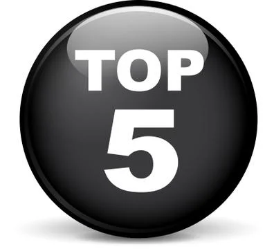 Top five icon Stock Illustration