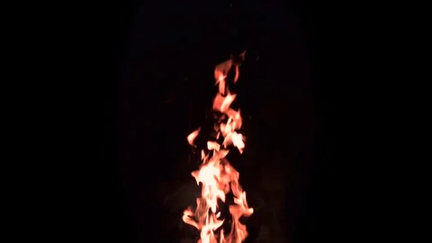 Top Flames of a Camp Fire Vídeos de archivo 345087299