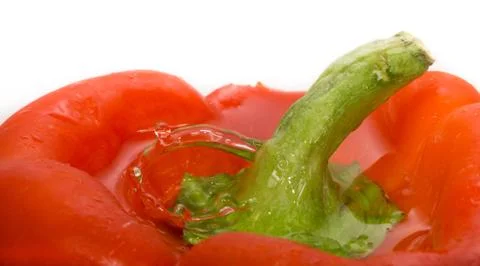 Top of fresh pepper Foto stock