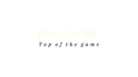 TOP OF THE GAME presented in Vietnamese masked text design featuring undulating Stock Illustration