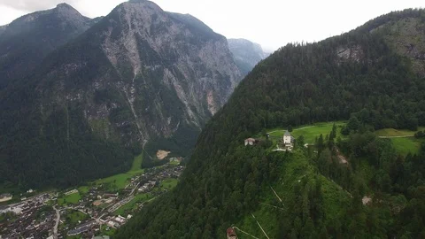 Top of Hallstatt. upper austria. Video stock 92819664
